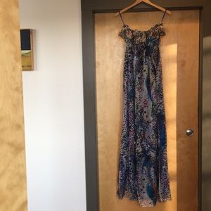 Strapless Silk Maxi by Aryn K